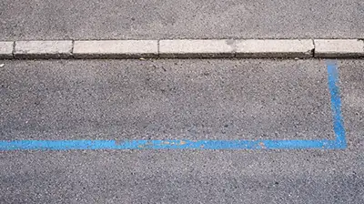 Blaue Linien Mallorca Zona Azul Parkschein erforderlich