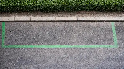 Grüne Linien Mallorca Anwohnerparkzone eingeschränktes Parken