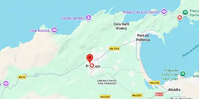 Kalvarienberg Pollença - Lage