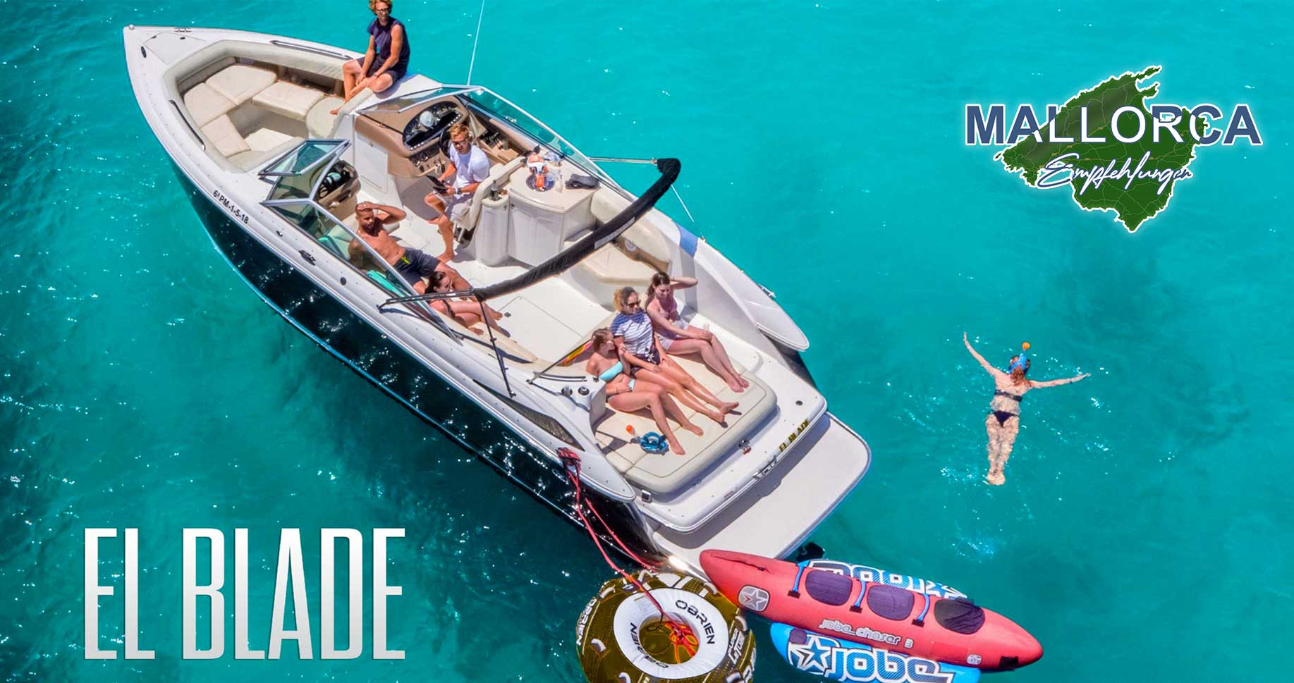 Exklusiver Motorboot Charter Angebot für Playa de Palma bis Magaluf