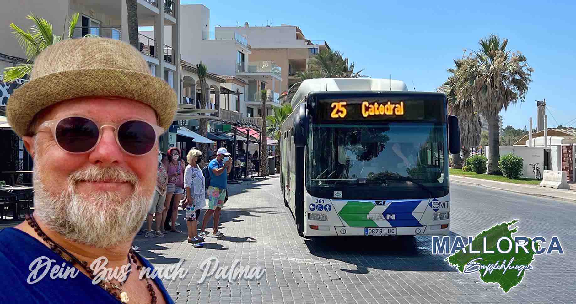 Busverbindungen El Arenal Playa de Palma nach Palma.