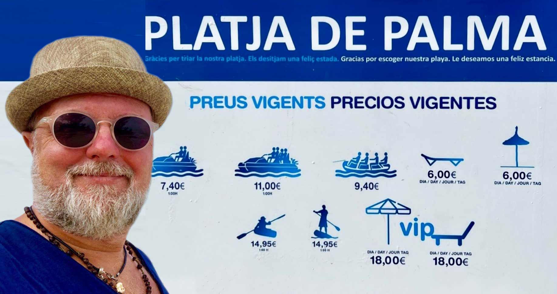 Aktuelle Strand- Preise an der Playa de Palma