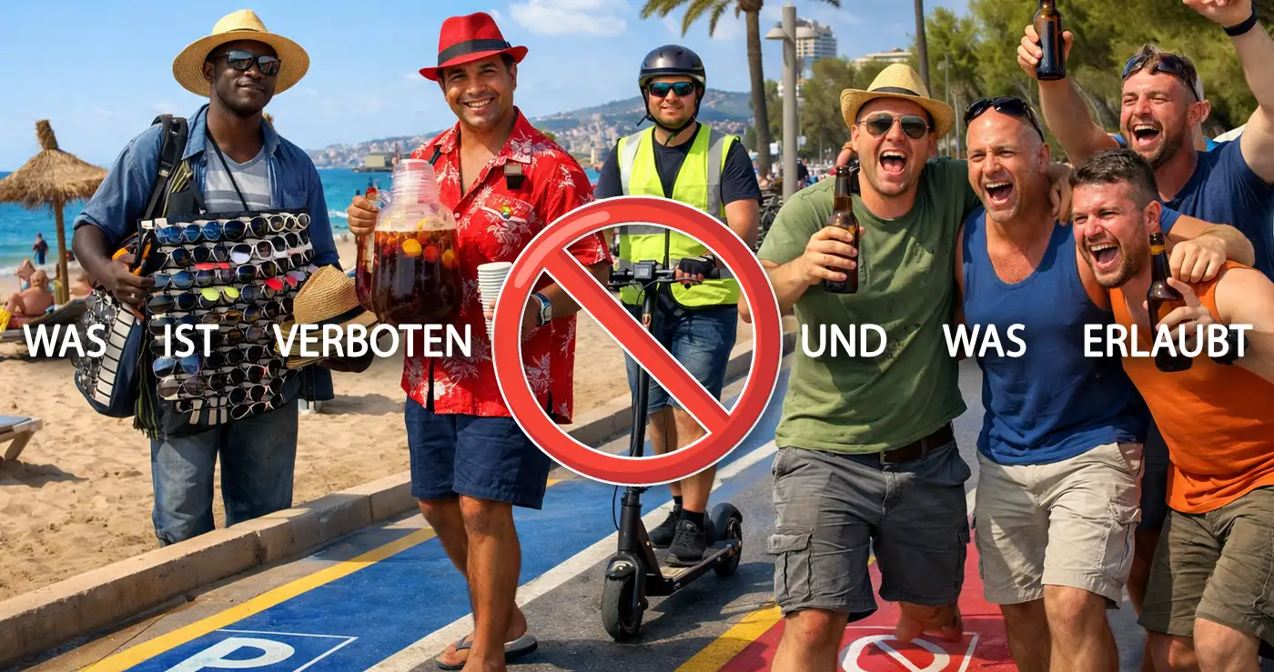 Regeln an der Playa de Palma auf Mallorca