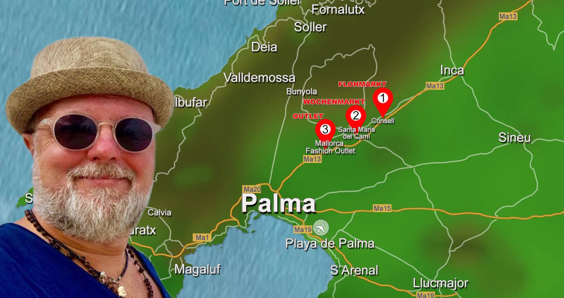 Was kann man sonntags auf Mallorca unternehmen – Flohmarkt in Consell, Wochenmarkt und Fashion Outlet