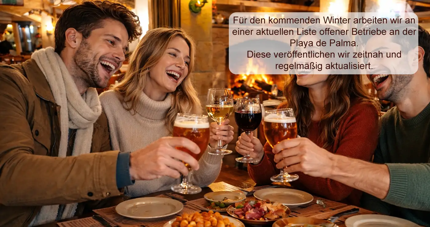 Restaurants Playa de Palma im Winter geöffnet