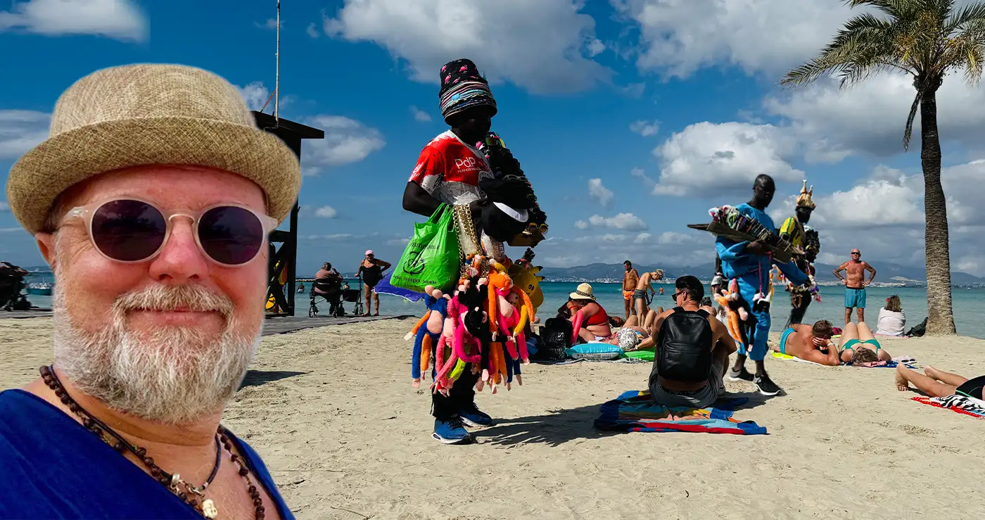 Helmuts an der Playa de Palma – Straßenverkäufer am Ballermann