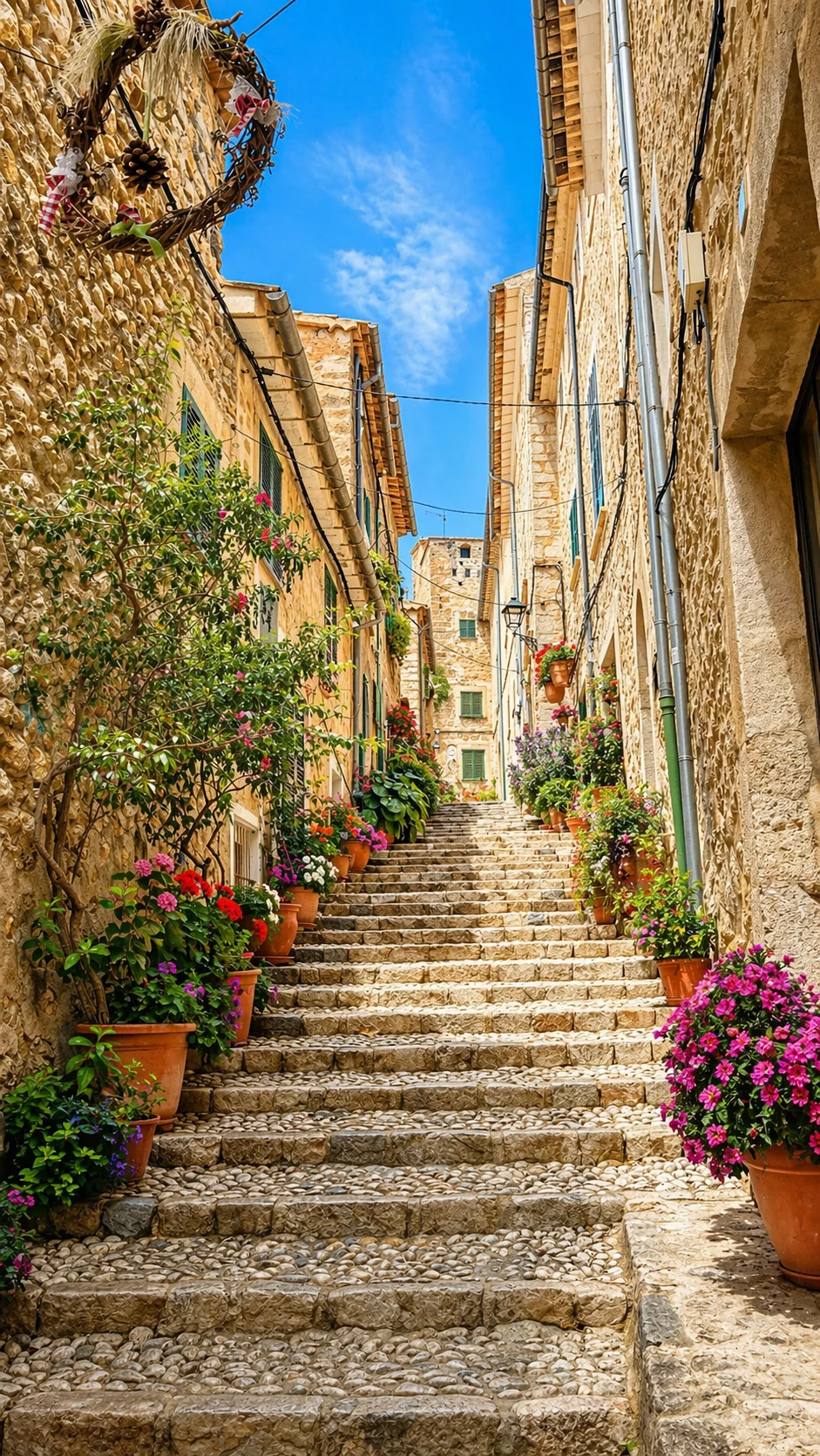 Fornalutx Mallorca Hintergrundbild Handy kostenlos