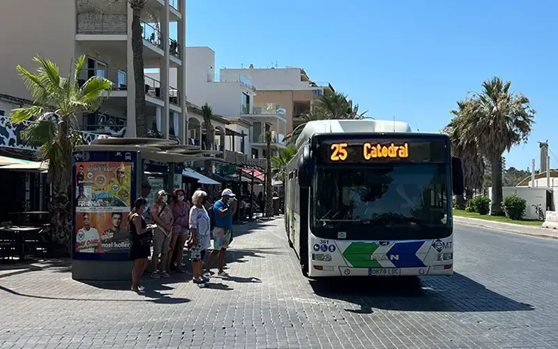 Schnellbus 25 Playa de Palma – Haltestellen und Route