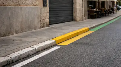 Fahrbahnmarkierungen Mallorca Parken erlaubt verboten Farben erklärt
