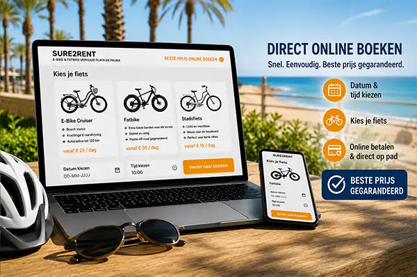 Huurfietsen, e-bikes en fatbikes direct online boeken