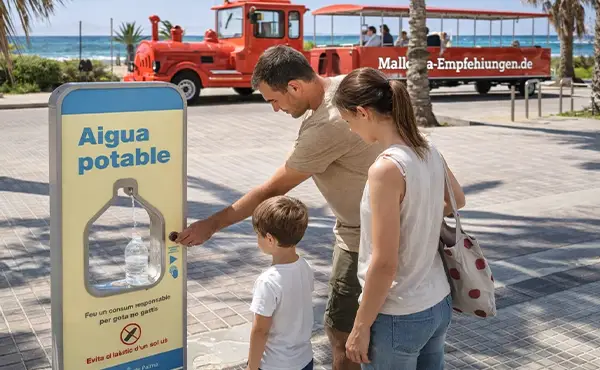 Kostenlose Wasserspender an der Playa de Palma – Trinkwasser auffüllen
