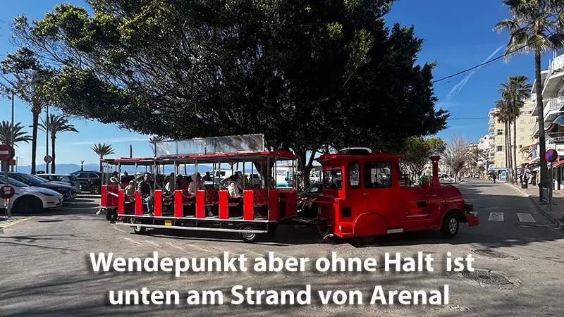 Wendeplatz unten am Strand von Arenal